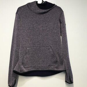Nike Dri Fit Pullover Purple Knit Hooded Sweater Size S